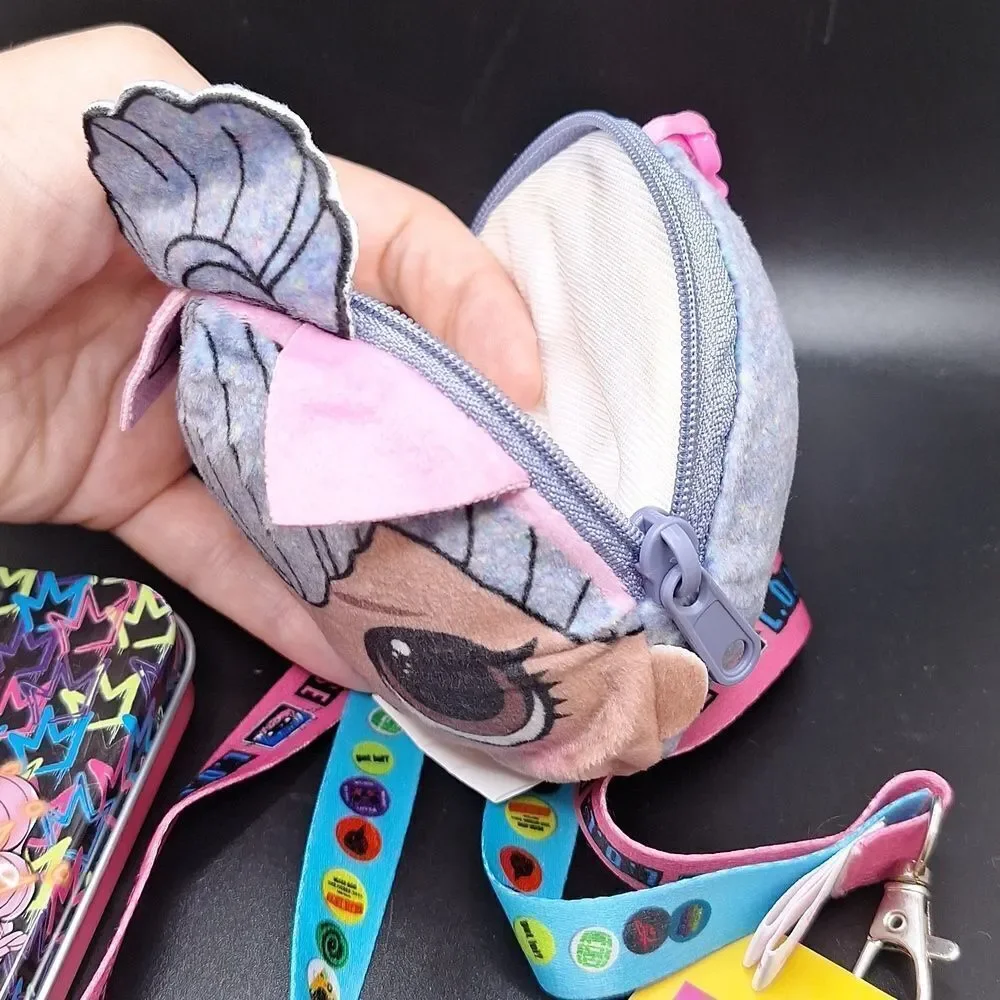LOL SURPRISE bundle pencil case change purse lanyard vibb pass